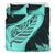 Paua Shell Maori Silver Fern Bedding Set, Turquoise - Polynesian Pride