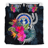 Polynesian Bedding Set - Northern Mariana Islands Duvet Cover Set Tropical Flowers - Polynesian Pride