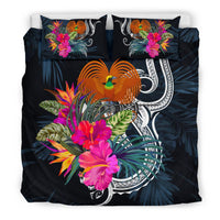 Polynesian Bedding Set - Papua New Guinea Duvet Cover Set Tropical Flowers - Polynesian Pride