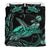 Turtle Polynesian Bedding Set Mix Hibiscus Turquoise - Polynesian Pride