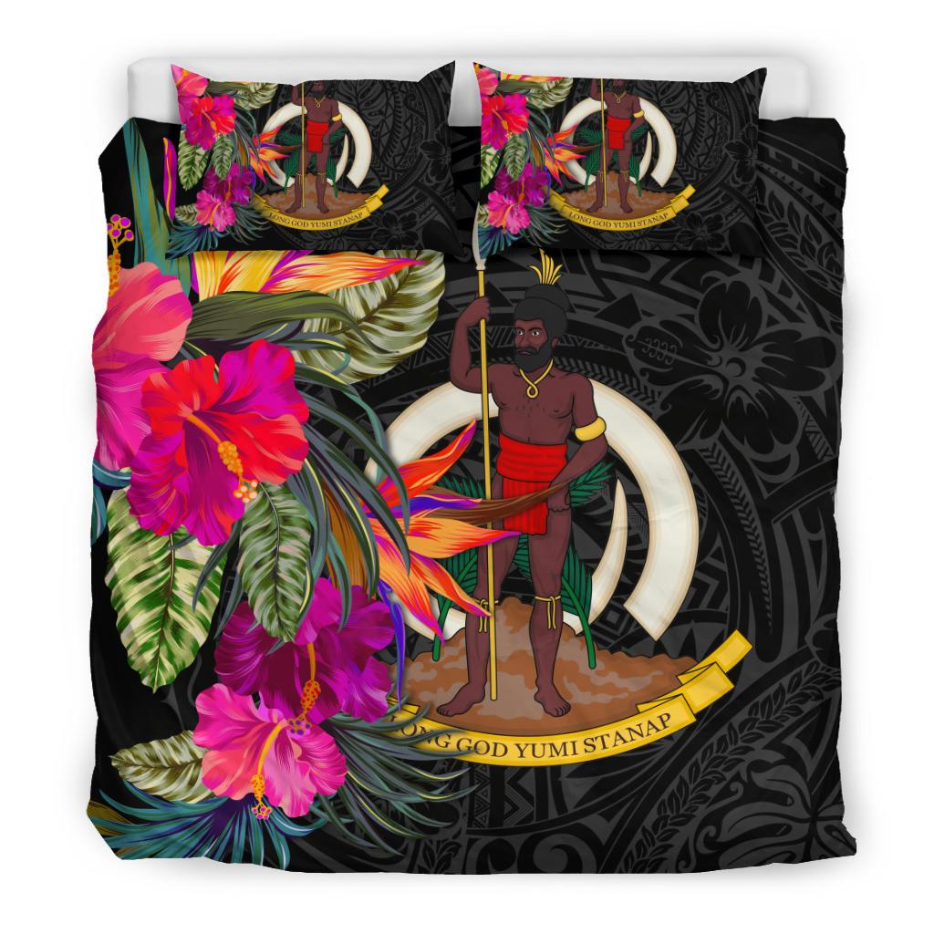 Vanuatu Bedding Set - Hibiscus Polynesian Pattern - Polynesian Pride