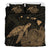 Hawaii Polynesian Hibiscus Turtle Map Bedding Set - AH - Gold - Polynesian Pride