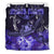 Hawaii Polynesian Turtle Waves Hibiscus Bedding Set - Erik Style - AH - Purple - Polynesian Pride