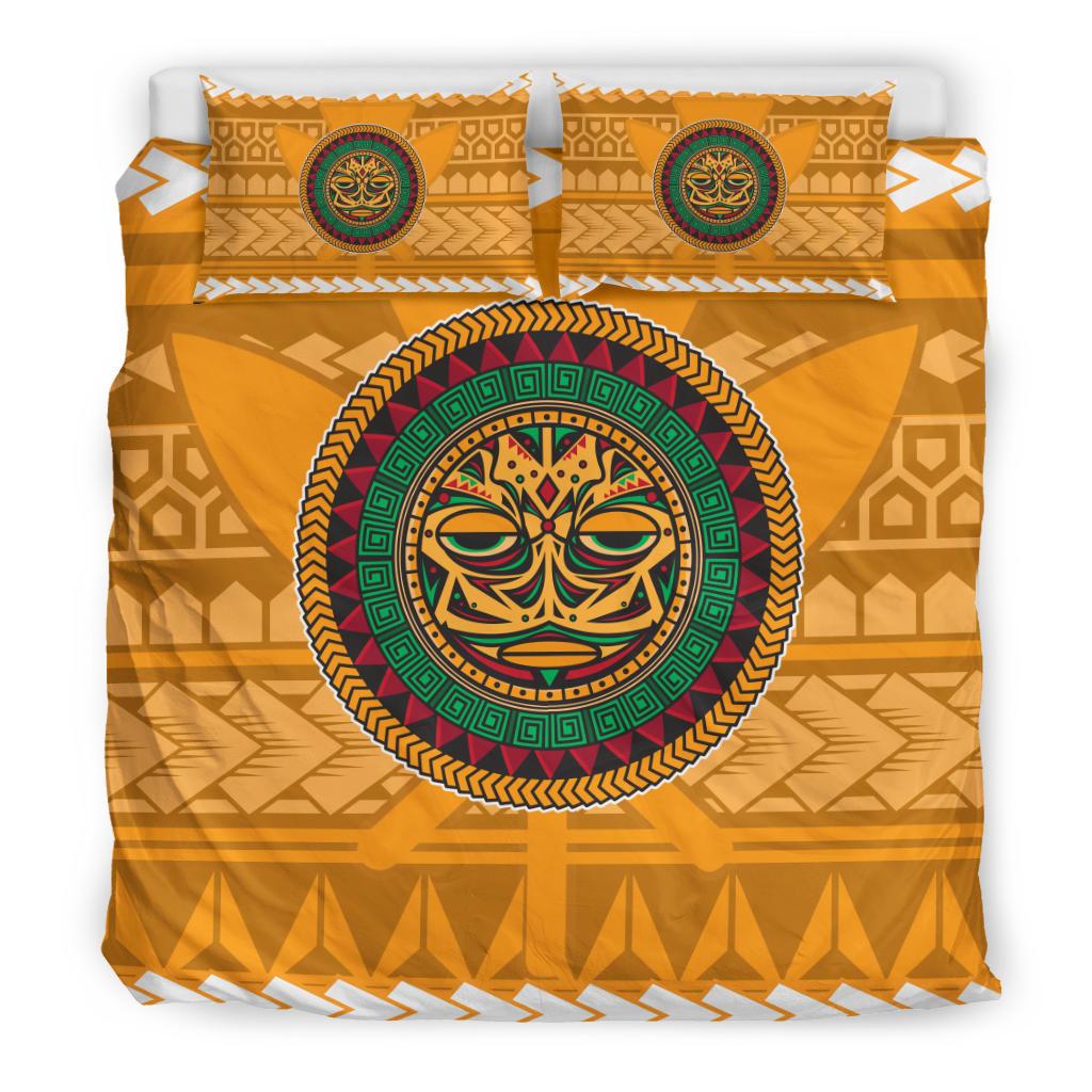 Hawaii Tiki Kanaka Polynesian - Bedding Set AH - Polynesian Pride