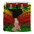 Hawaii Polynesian Hula Girl Wearing Plumeria Bedding Set Reggae - Polynesian Pride