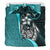 Yap Micronesian Bedding Set Turquoise - Turtle With Hook - Polynesian Pride