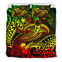 Chuuk Bedding Set - Reggae Shark Polynesian Tattoo - Polynesian Pride