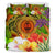 Guam Polynesian Bedding Set - Manta Ray Tropical Flowers (Reggae) - Polynesian Pride