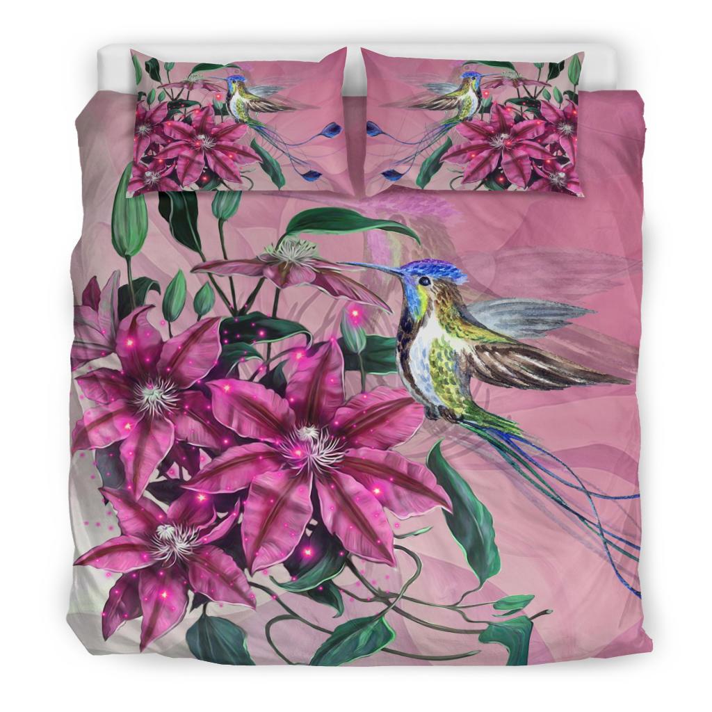 Hawaii Clematis Humming Bird Bedding Set - Polynesian Pride