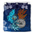 American Samoa Polynesian Bedding Set - Blue Polynesian Eagle - Polynesian Pride