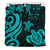 Fiji Polynesian Bedding Set - Turquoise Tentacle Turtle Crest - Polynesian Pride