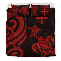 Fiji Polynesian Bedding Set - Red Tentacle Turtle - Polynesian Pride