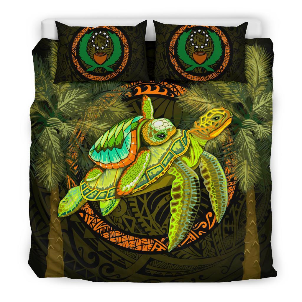 Pohnpei Bedding Set - Polynesian Turtle Palm Tree - Polynesian Pride