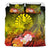 Tahiti Bedding Set - Humpback Whale with Tropical Flowers (Yellow) - Polynesian Pride