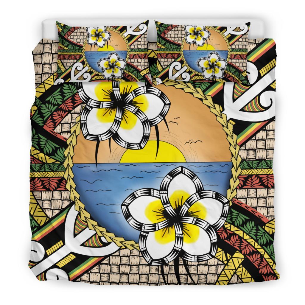Hawaii Bedding Set - Hawaii Plumeria Pattern Limited Bedding Set - Polynesian Pride