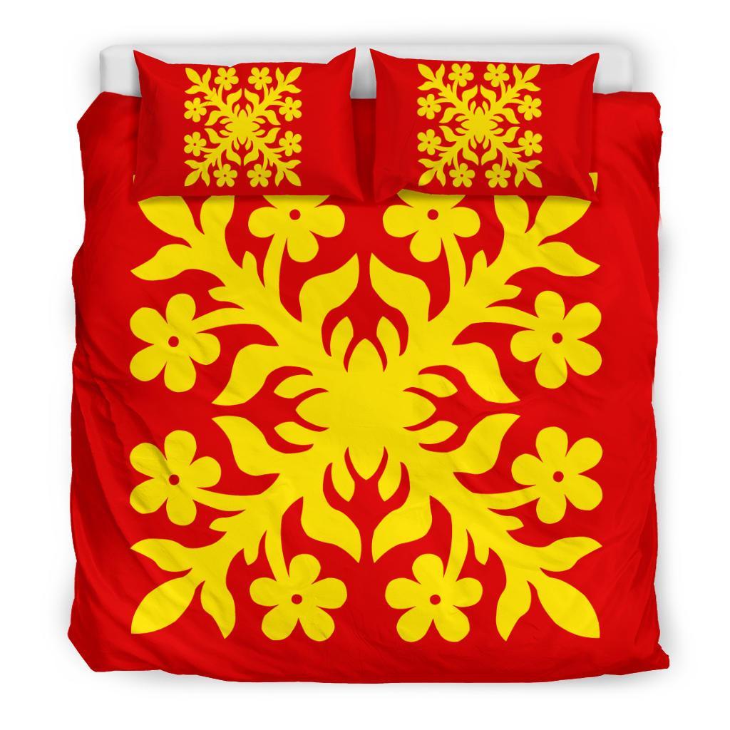 Hawaiian Bedding Set Royal Pattern - Royal - C2 Style - Polynesian Pride