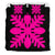 Hawaiian Royal Pattern Bedding Set - Black And Pink - D1 Style - Polynesian Pride