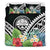 FSM Bedding Set - FSM Coat of Arms & Polynesian Tropical Flowers White - Polynesian Pride