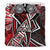 American Samoa Bedding Set - Tribal Flowers Special Pattern Red Color - Polynesian Pride