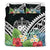 Samoa Bedding Set - Samoa Coat of Arms & Polynesian Tropical Flowers White - Polynesian Pride