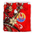 Tahiti Bedding Set - Tribal Flower With Special Turtles Red Color - Polynesian Pride