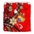 Tonga Polynesian Bedding Set - Tribal Flower With Special Turtles Red Color - Polynesian Pride