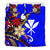 Hawaii Bedding Set - Tribal Flower With Special Turtles Blue Color - Polynesian Pride