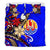 Tahiti Bedding Set - Tribal Flower With Special Turtles Blue Color - Polynesian Pride