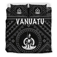 Vanuatu Bedding Set - Vanuatu Seal With Polynesian Tattoo Style - Polynesian Pride