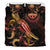 Federated States of Micronesia Polynesian Bedding Set - Turtle With Blooming Hibiscus Gold - Polynesian Pride