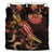 Tahiti Polynesian Bedding Set - Turtle With Blooming Hibiscus Gold - Polynesian Pride