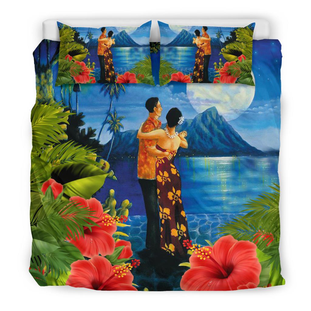 Hawaiian Lover - Couple Dancing Bedding Set - AH - Polynesian Pride