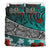 Vanuatu Bedding Set - Lizard And Turtle Green - Polynesian Pride