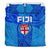 Blue Bedding Set Fiji Rugby Polynesian Waves Style - Polynesian Pride