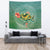 Hibiscus Turtle Swimming Tapestry - Polynesian Pride