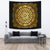 Hibiscus Gold Circle Tapestry - Polynesian Pride