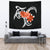 Plumeria Polynesia Orange Tapestry - Polynesian Pride