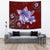 Plumeria Violet Polynesia Red Tapestry - Polynesian Pride