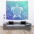 Turtle Blur Background Tapestry - Polynesian Pride