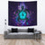 Turtle Hibiscus Galaxy Violet Tapestry - Polynesian Pride