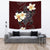 Turtle Poly Tribal Plumeria Red Tapestry - Polynesian Pride