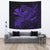 Hula Girl Hibiscus Kanaka Poly Tapestry - Purple Wall Tapestry 150cm*150cm Purple - Polynesian Pride