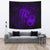 Hawaii Hibiscus Tapestry - Harold Turtle - Purple Wall Tapestry Large 104" x 88" Purple - Polynesian Pride