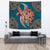 Hawaii Polynesian Turtle Hibiscus Tapestry - Orange Wall Tapestry Orange - Polynesian Pride