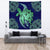 Hawaii Polynesian Turtle Hibiscus Tapestry - Green Wall Tapestry Large 104" x 88" Green - Polynesian Pride