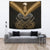 Maori Manaia New Zealand Tapestry Gold Wall Tapestry - Manaia Large 104" x 88" Gold - Polynesian Pride