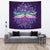 Maori Mandala Dragonfly Tapestry Wall Tapestry Large 104" x 88" Purple - Polynesian Pride