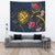 Hawaii Polynesian Turtle Hibiscus Plumeria Tapestry - Nane Style Wall Tapestry 150cm*150cm Purple - Polynesian Pride