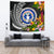 Northern Mariana Islands Tapestrys - Custom Personalised Seal Spiral Polynesian Patterns Wall Tapestry - Northern Mariana Islands Large 104" x 88" Black - Polynesian Pride