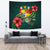 Tonga Polynesian Tapestry - Green Turtle Hibiscus One Style Large 104" x 88" Green - Polynesian Pride